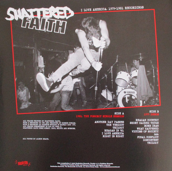 Shattered Faith : I Love America 1979 - 1981 Recordings (LP, Comp, Ltd, RM)