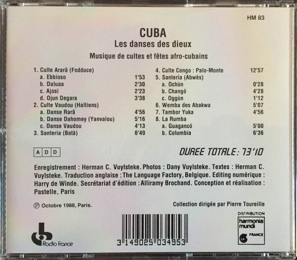 Various : Cuba: Les Danses Des Dieux (CD, Album)