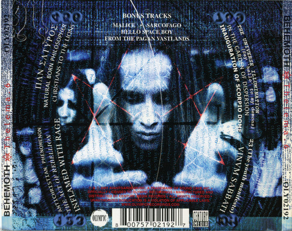 Behemoth (3) : Thelema.6 (CD, Album, RE)
