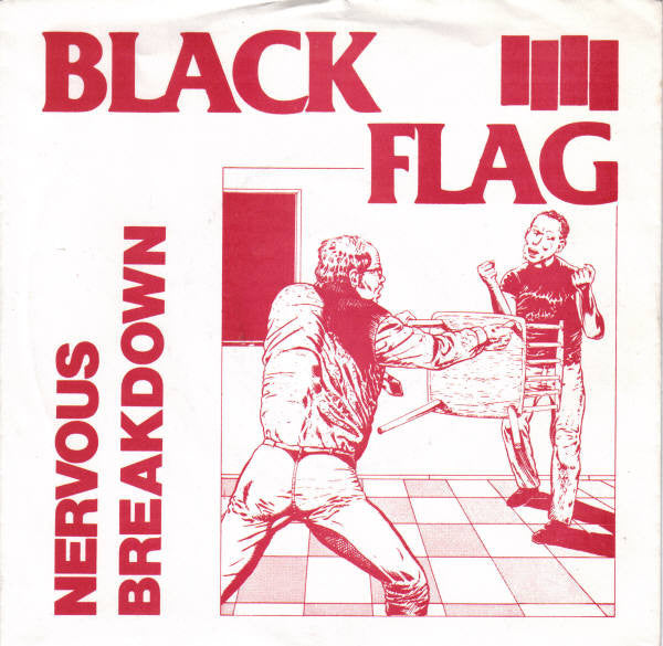 Black Flag : Nervous Breakdown (7", EP, RP, V 5)