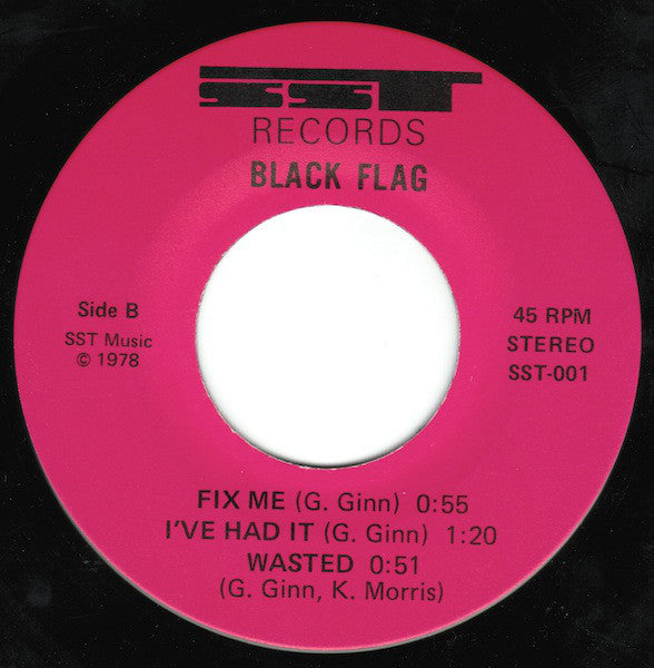 Black Flag : Nervous Breakdown (7", EP, RP, V 5)