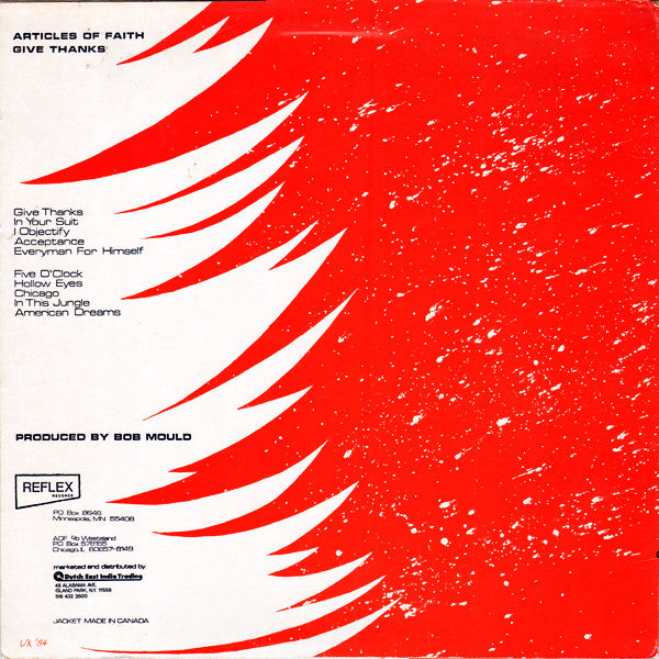 Articles Of Faith : Give Thanks (LP, Album)