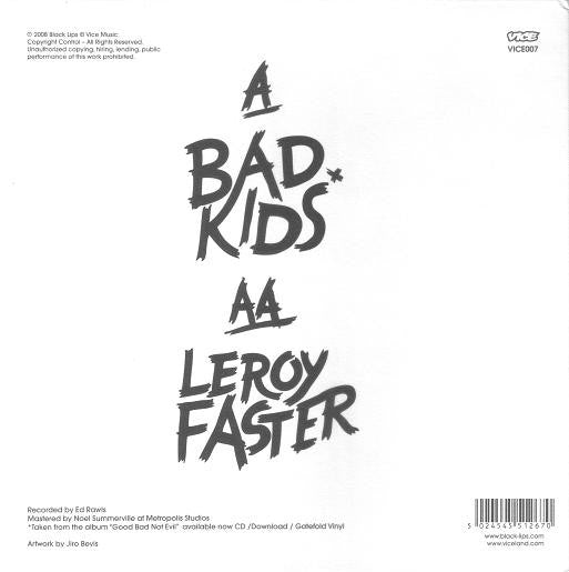 The Black Lips : Bad Kids / Leroy Faster (7", Single)