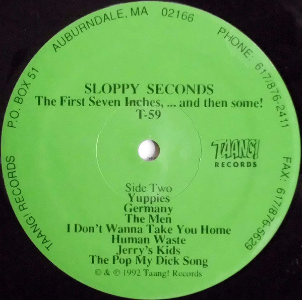 Sloppy Seconds : The First Seven Inches...And Then Some! (LP, Comp)