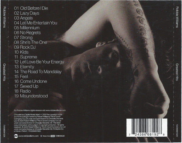 Robbie Williams : Greatest Hits (CD, Comp, RE)