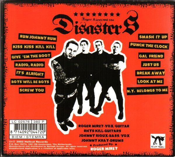 Roger Miret And The Disasters* : Roger Miret And The Disasters (CD, Album)