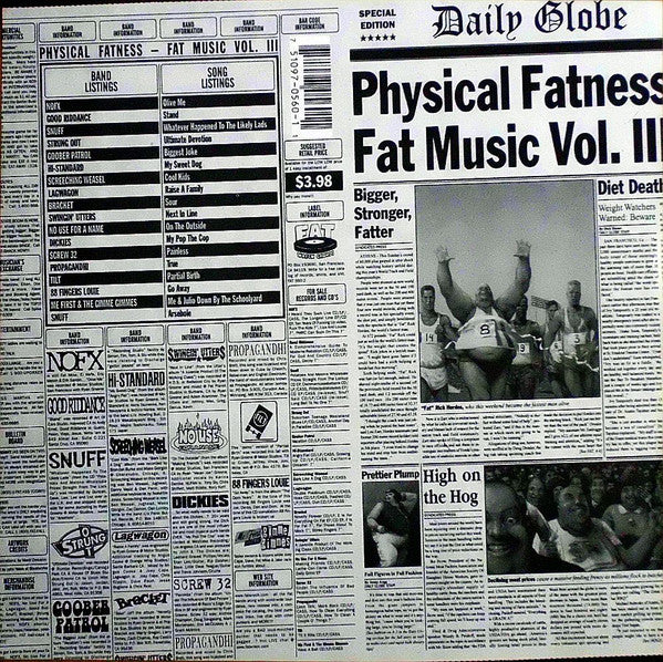 Various : Physical Fatness - Fat Music Vol. III (LP, Comp)
