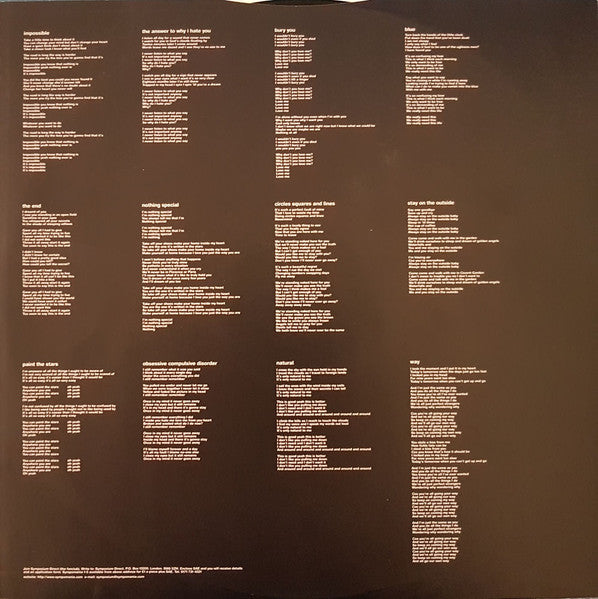 Symposium : On The Outside (LP, Album, Ltd)