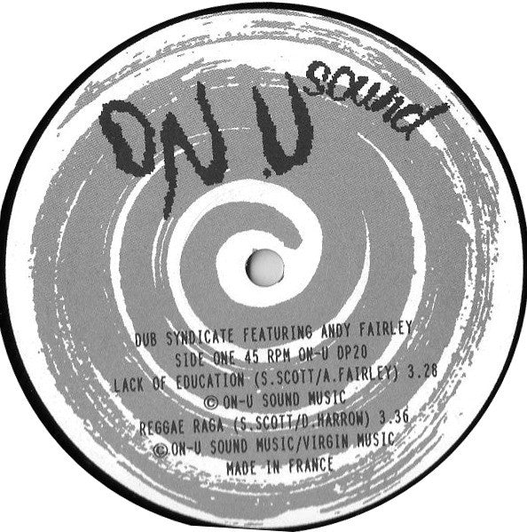 Dub Syndicate Featuring Andy Fairley : Lack Of Education (12", Ltd, Promo)