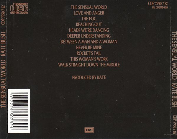Kate Bush : The Sensual World (CD, Album)
