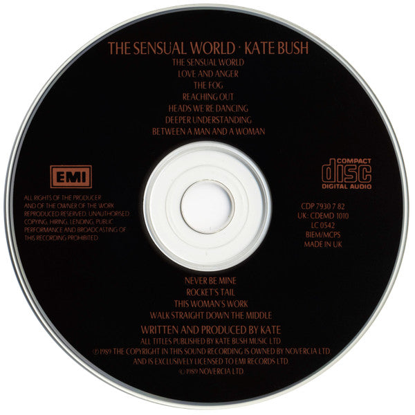 Kate Bush : The Sensual World (CD, Album)