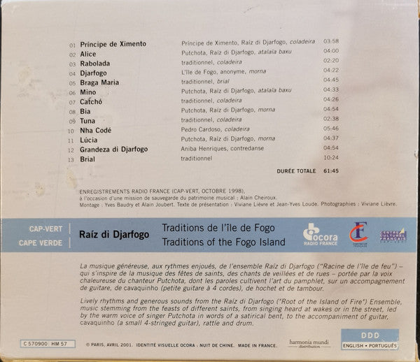 Raíz Di Djarfogo : Cap-Vert: Traditions De L'île De Fogo = Cape Verde: Traditions Of The Fogo Island (CD, RE, Sli)