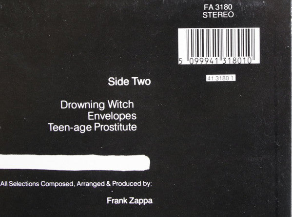 Zappa* : Ship Arriving Too Late To Save A Drowning Witch (LP, Album, RE, RM)