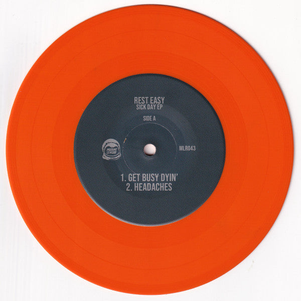 Rest Easy : Sick Day EP (7", EP, Ora)