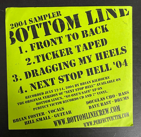 Bottom Line (2) : 2004 Sampler  (CDr, Promo)