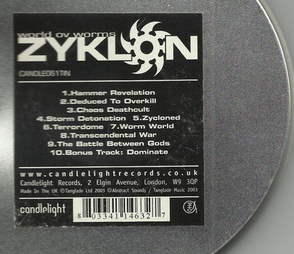 Zyklon : World Ov Worms (CD, Album, Ltd, RE, Tin)