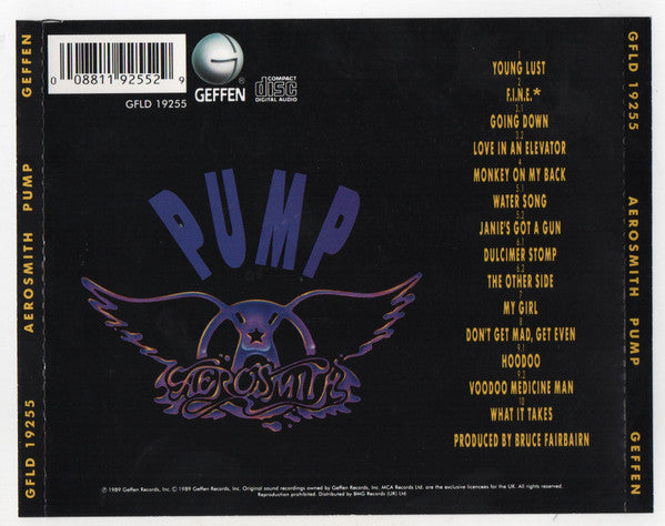 Aerosmith : Pump (CD, Album, RE)