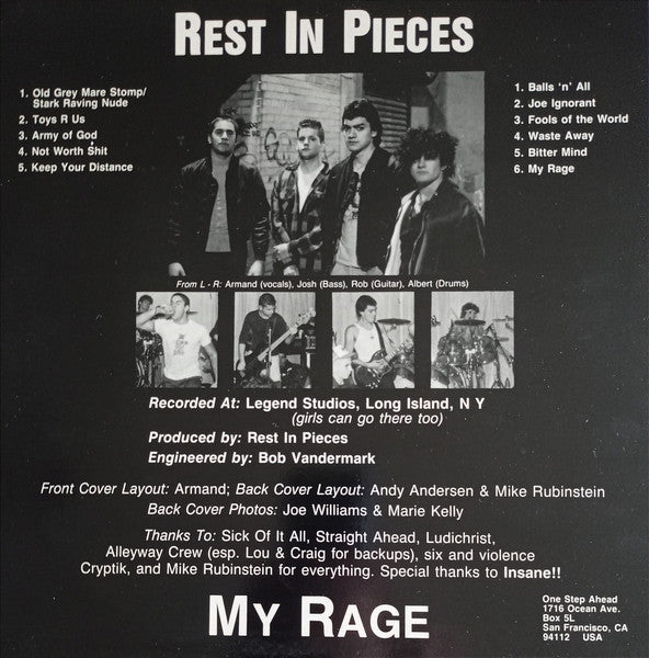 Rest In Pieces : My Rage (LP, Album)