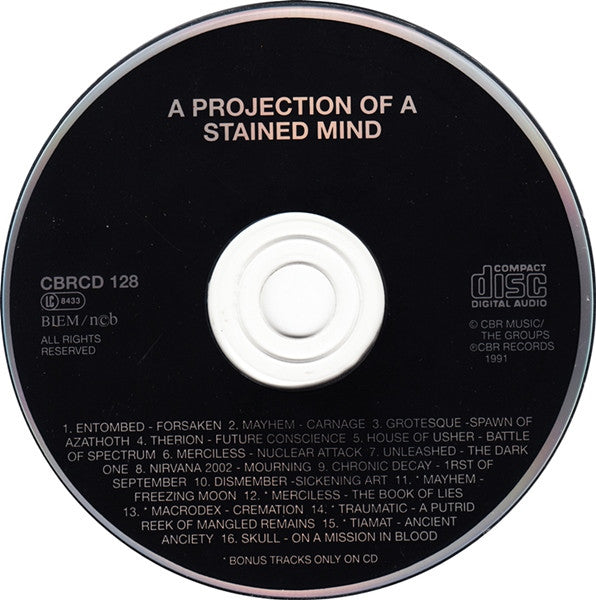 Various : Projections Of A Stained Mind (CD, Comp, Ltd)