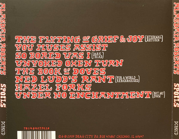 Alasdair Roberts : Spoils (CD, Album)