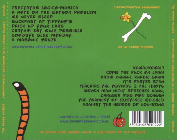 The Bobby McGees* : L'Appropriation Bourgoisie De La Bobby McGees (CD, Album)