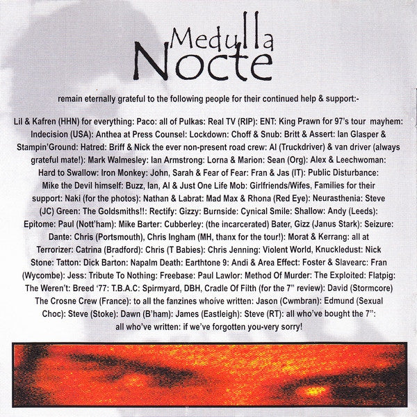 Medulla Nocte : A Conversation Alone (CD, Album)