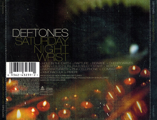 Deftones : Saturday Night Wrist (CD, Album)