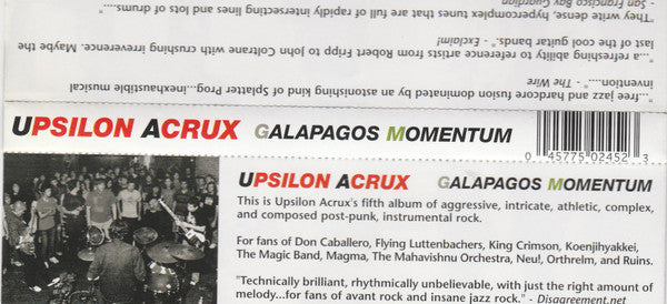 Upsilon Acrux : Galapagos Momentum (CD, Album)