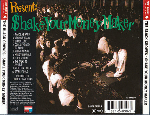 The Black Crowes : Shake Your Money Maker (CD, Album, RE)
