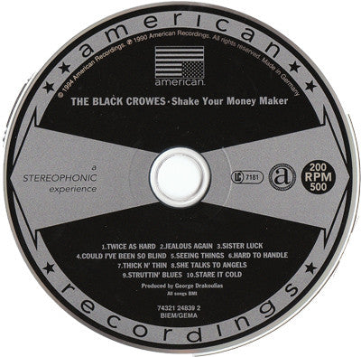 The Black Crowes : Shake Your Money Maker (CD, Album, RE)