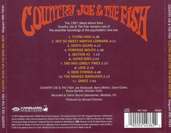 Country Joe & The Fish* : Electric Music For The Mind And Body (CD, Album, RE, Sou)