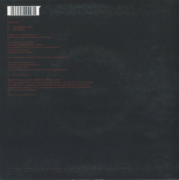 Hundred Reasons : The Perfect Gift (7", Single)
