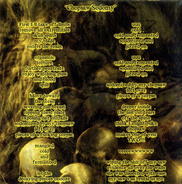 Guttural Engorgement : The Slow Decay Of Infested Flesh (CD, Album)