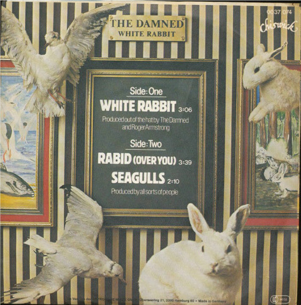 The Damned : White Rabbit (7", Single)