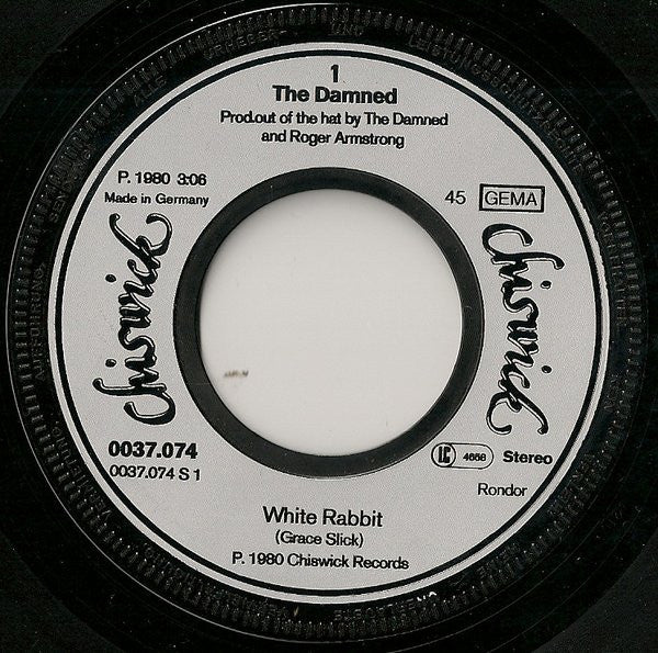 The Damned : White Rabbit (7", Single)