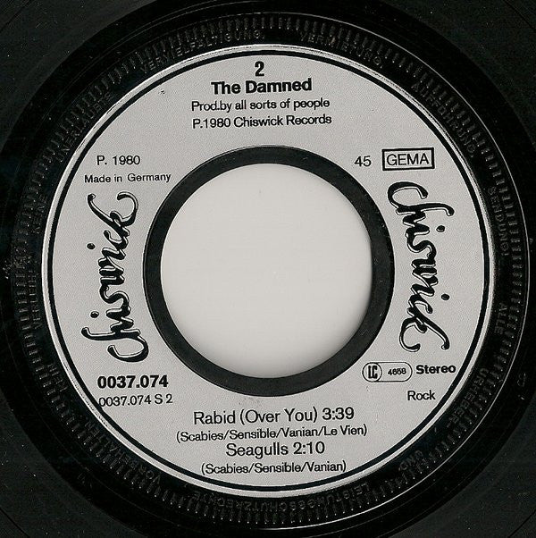 The Damned : White Rabbit (7", Single)