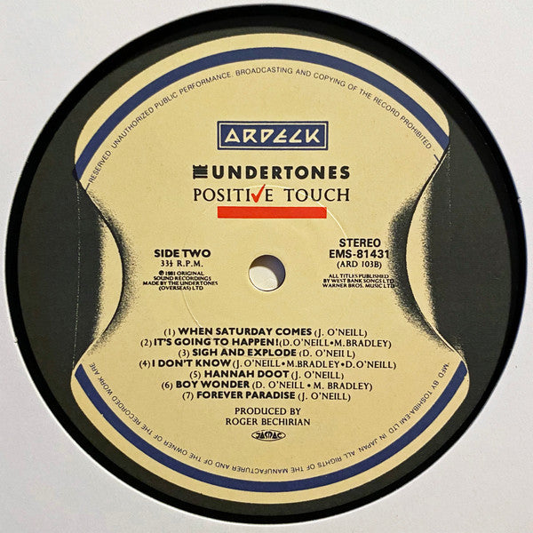 The Undertones : Positive Touch (LP, Album)