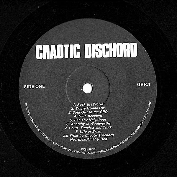 Chaotic Dischord : Now! That's What I Call A Fuckin' Racket (Vol.1) (LP, Comp)