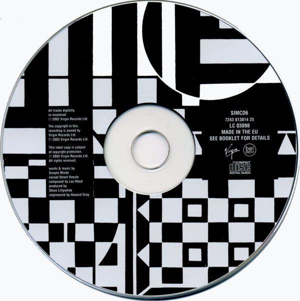 Simple Minds : Sparkle In The Rain (CD, Album, RE, RM)