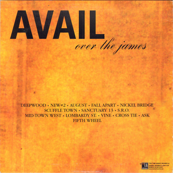 AVAIL : Over The James (LP, Album)