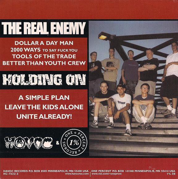 Holding On / The Real Enemy : Split Seven Inch Twin Cities Hardcore (7")
