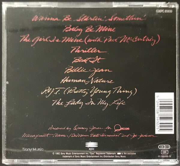 Michael Jackson : Thriller (CD, Album, RE)