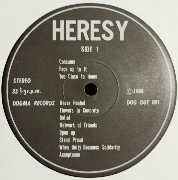 Heresy : Voice Your Opinion - 異端者 (LP, Album + Flexi, 7", S/Sided)