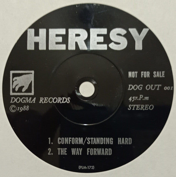 Heresy : Voice Your Opinion - 異端者 (LP, Album + Flexi, 7", S/Sided)