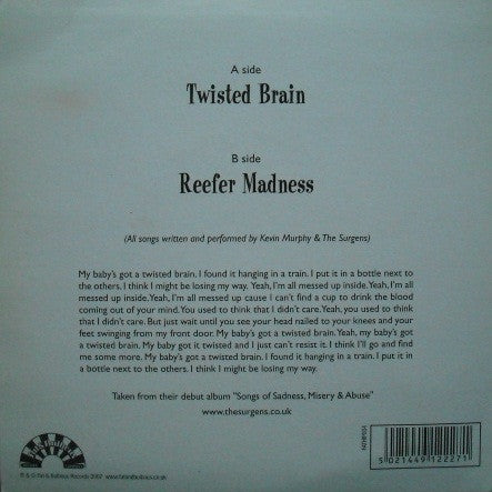 The Surgens : Twisted Brain (7", Single)