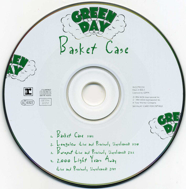 Green Day : Basket Case (CD, Single, RE, Dig)