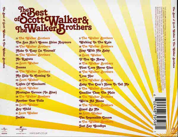 Scott Walker & The Walker Brothers : The Best Of (The Sun Ain't Gonna Shine Anymore) (CD, Comp)