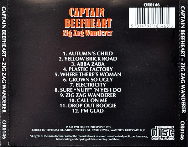 Captain Beefheart : Zig Zag Wanderer (CD, Album, Mono, RE)