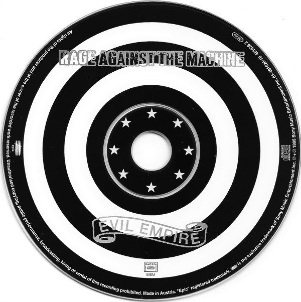 Rage Against The Machine : Evil Empire (CD, Album, RP)