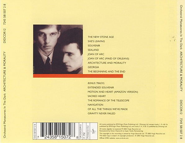 Orchestral Manoeuvres In The Dark : Architecture & Morality (CD, Album, RE, RM, EMI)